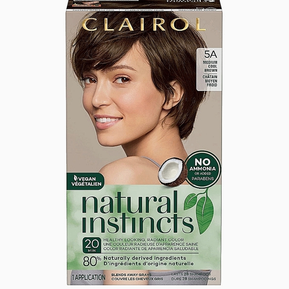 CLAIROL Natural Instincts Medium Cool Brown (5A) new in box